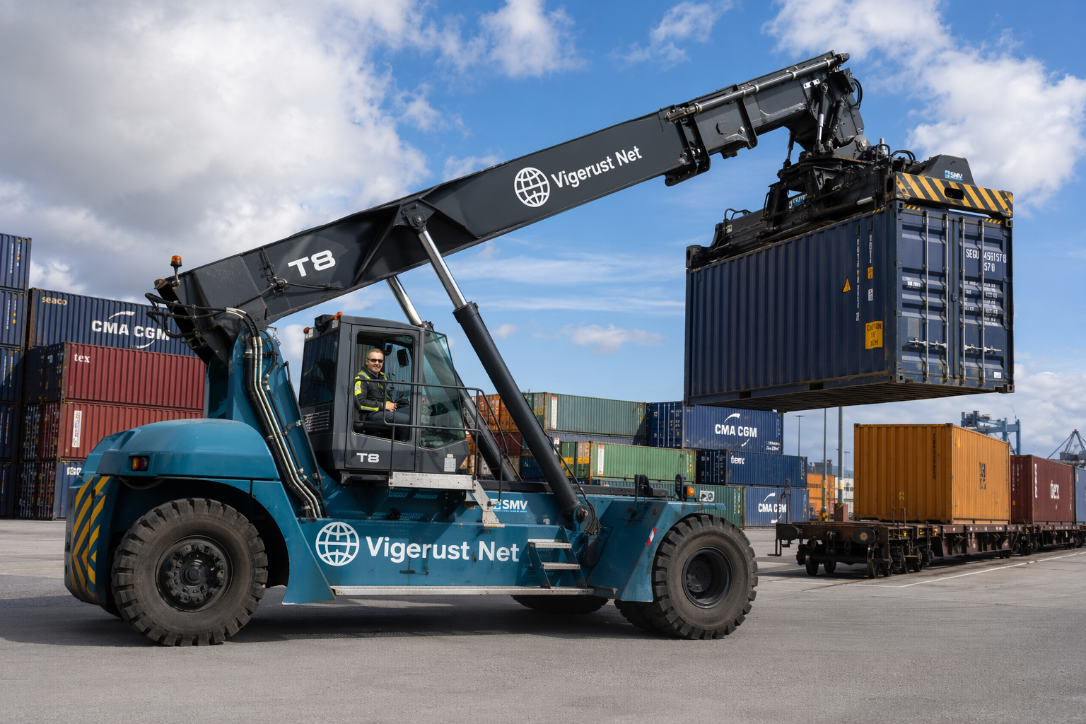 T8.1 - Motvektstruck med permanent containeråk